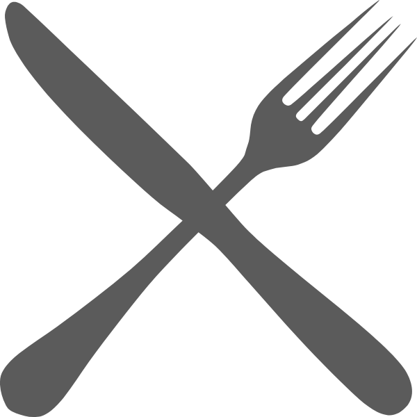  knife and fork spoon sticker