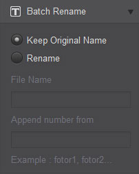 rename photo using Fotor batch rename