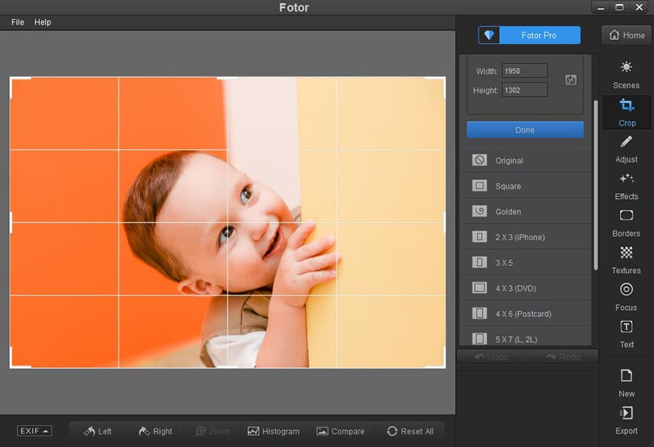 adjust the angle of the image