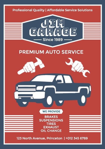 Online Vintage Garage Poster Poster Template Fotor Design Maker