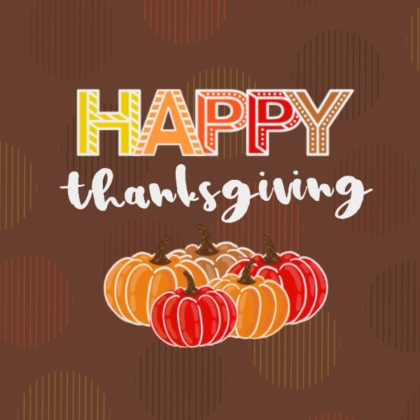 Online Happy Thanksgiving Pumpkin Card Instagram Post Template | Fotor  Design Maker