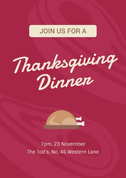 Thanksgiving Dinner Flyer Template from pub-static.haozhaopian.net