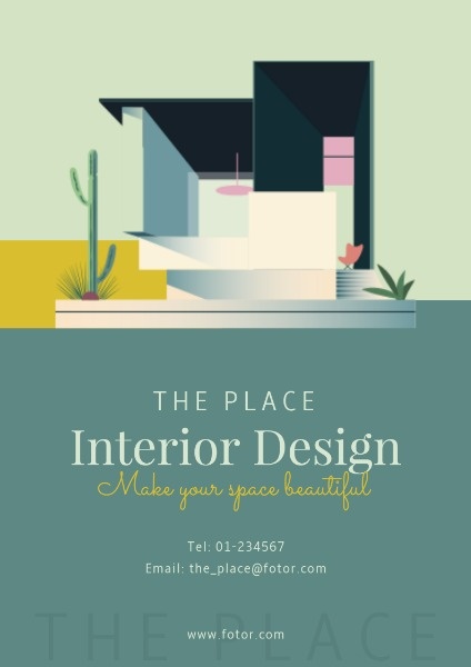 Poster Maker Design Interior Design Poster Online For Free Fotor