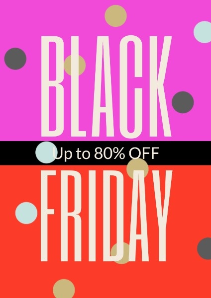 Online Red Black Friday Super Sale Poster Template | Fotor Design Maker