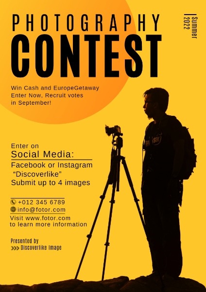 Photography Competition Poster Template – Tulisan