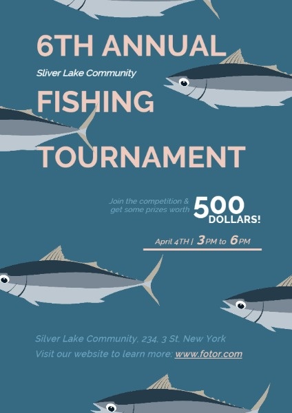 Fishing Tournament Flyer Template