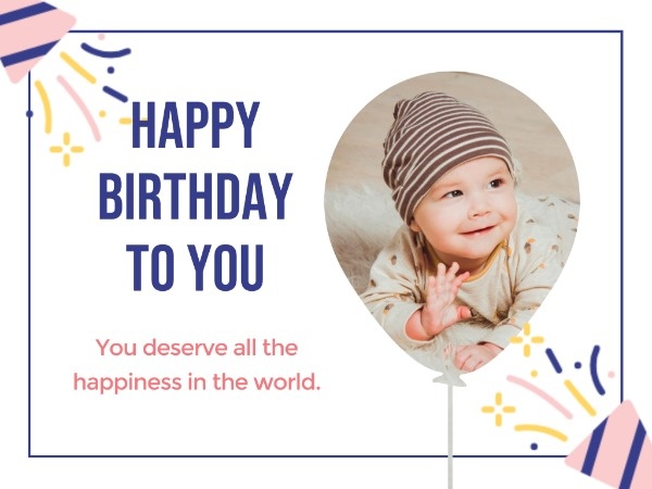 Online Kid Birthday Party Card Template | Fotor Design Maker