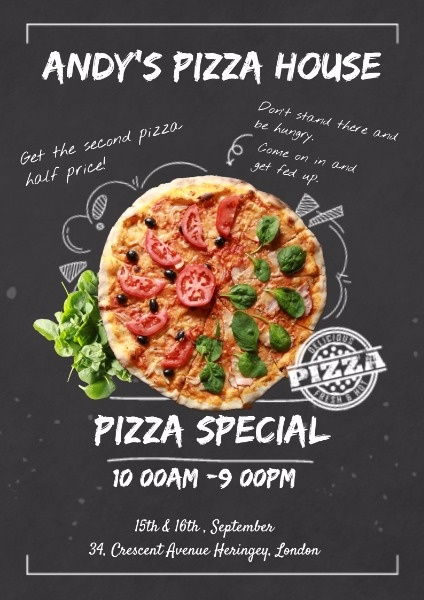 Online Pizza Special Offer Poster Template Fotor Design Maker