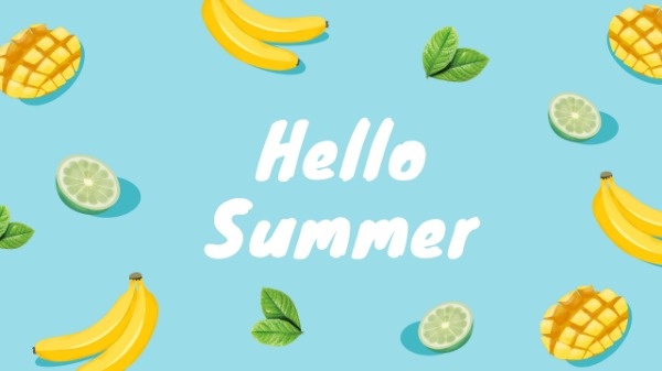 Online Hello Summer Youtube Channel Art Template Fotor Design Maker