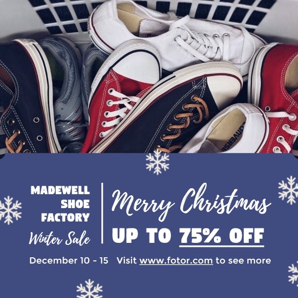 Online Christmas Shoe Store Sales 