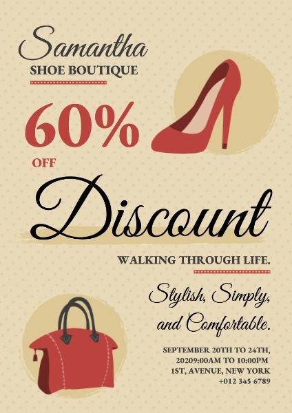 boutique shoe sale