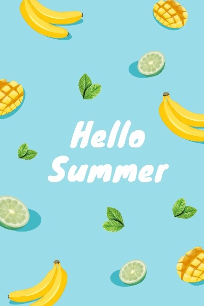 Online Hello Summer Pinterest Post Template | Fotor Design Maker