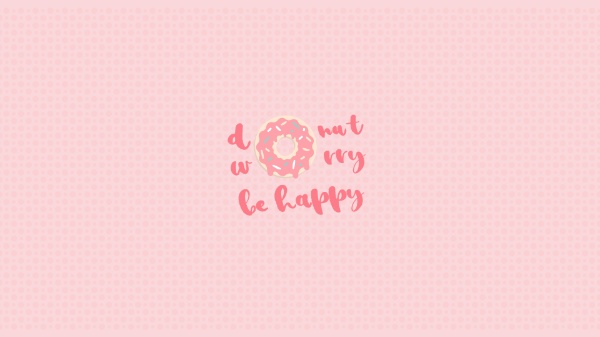 Online Pink Be Happy Wallpaper Template Fotor Design Maker