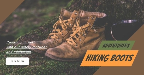 Online Hiking Boots Sale Facebook Ad 
