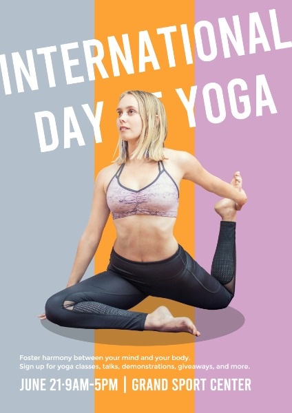 Free Online Yoga Day Templates Layouts Fotor Design Maker