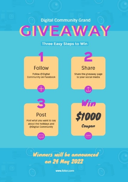 Giveaway Flyer Maker Create Customized Flyer Designs Online Fotor