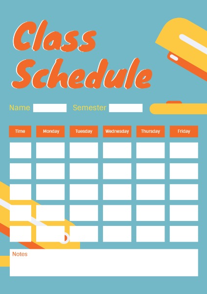 online class schedule creator