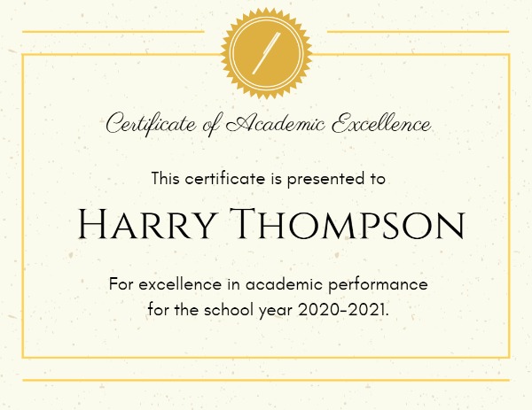 Academic Achievement Award Template from pub-static.haozhaopian.net