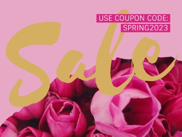 Online Pink Spring Promotion Card Template Fotor Design Maker