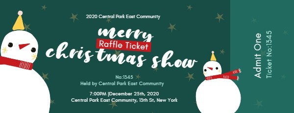 christmas show 2020 Online Merry Christmas Show Ticket Template Fotor Design Maker christmas show 2020