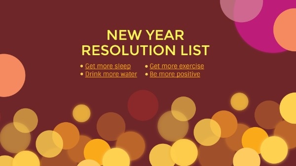 New Year Resolution List Desktop Wallpaper Free Wallpaper Maker To