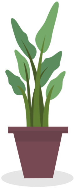 Free Online Pot Plant Leaf Green Vector For Design_sticker 4c8d39