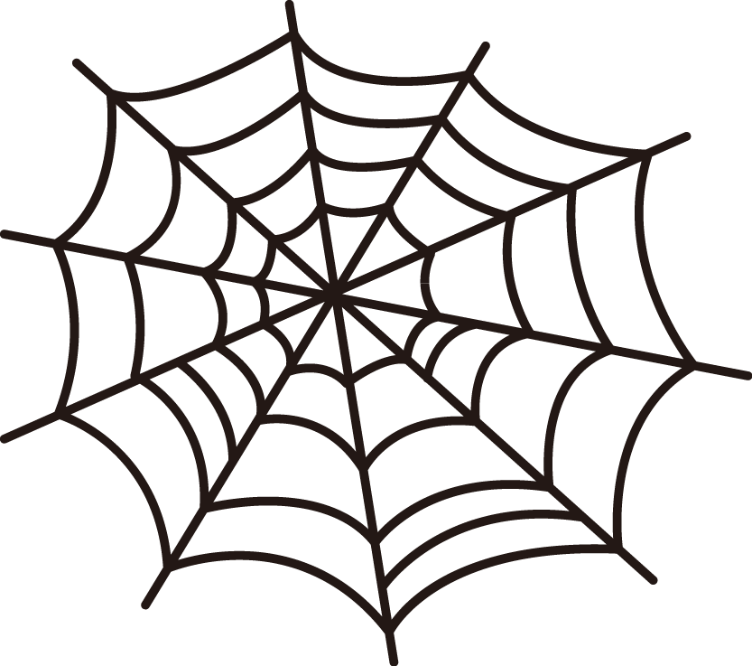 Free Online Spider Webs Halloween Web Vector For Design_sticker F6a927